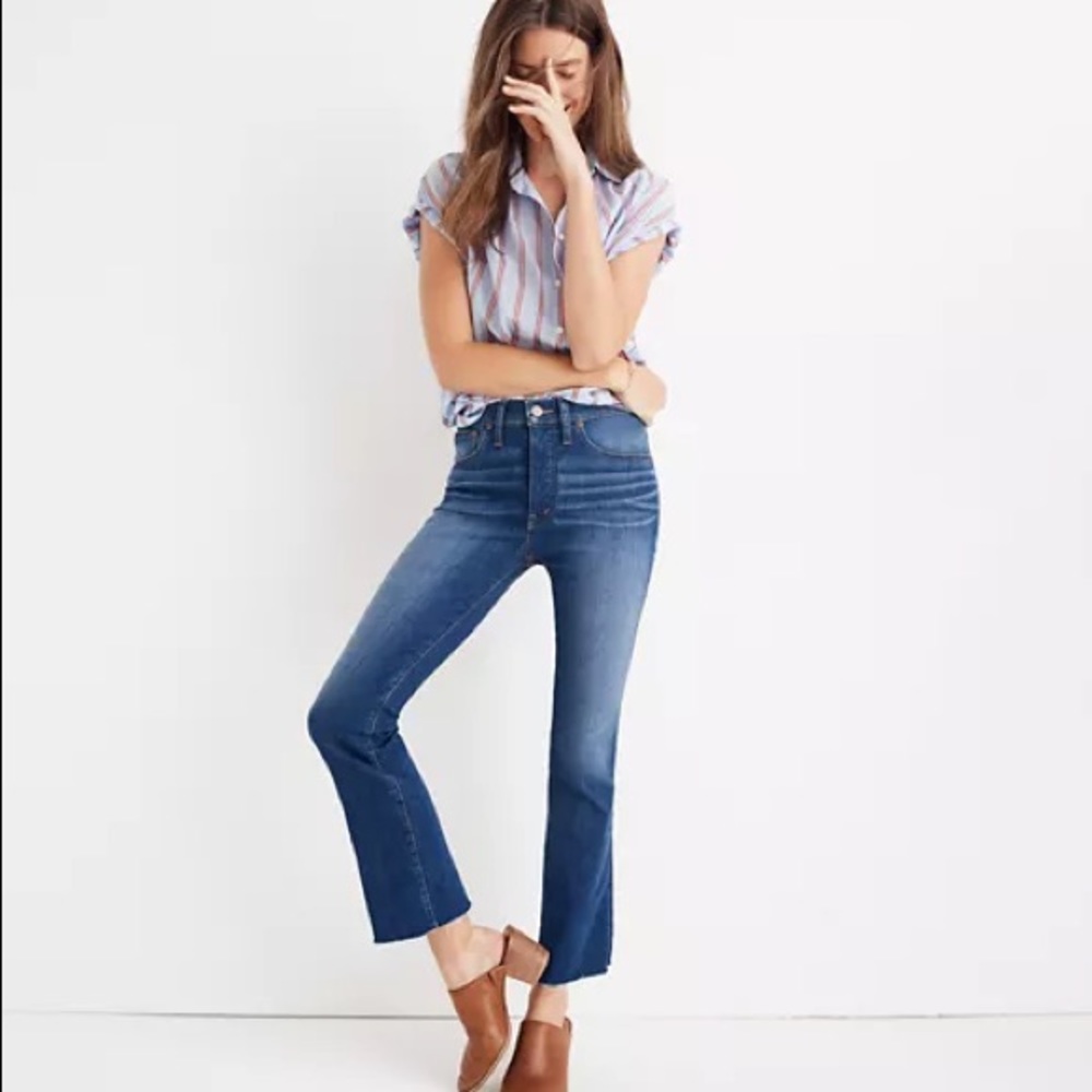 Madewell Cali Demi Boot Jeans - Marco Wash - 26